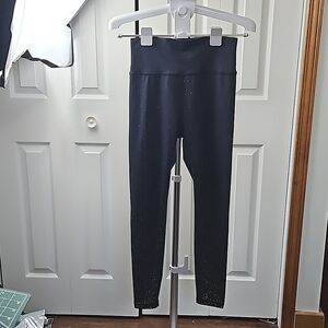 Women's Buff Bunny Black Copper Leggings Size Large Athletic Spandex Compression